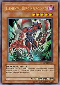 Elemental HERO Necroshade - Starter Deck: Jaden Yuki (YSDJ) #YSDJ-EN000 - Ultra Rare YuGiOh Trading Card