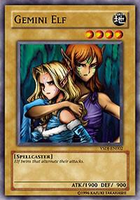 Gemini Elf trading card from Starter Deck: Jaden Yuki Gemini Elf - Starter Deck: Jaden Yuki YuGiOh trading card