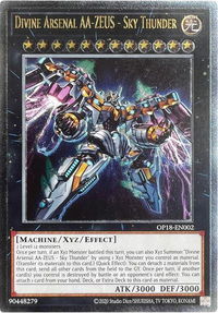 Divine Arsenal AA-ZEUS - Sky Thunder (UTR) - OTS Tournament Pack 18 (OP18) #OP18-EN002 - Ultimate Rare YuGiOh Trading Card