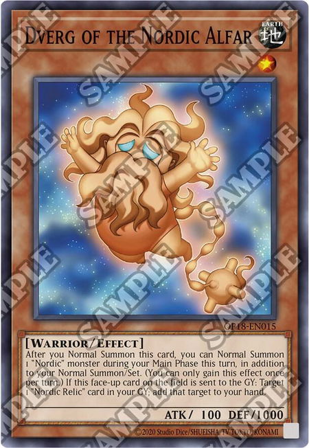Dverg of the Nordic Alfar - OTS Tournament Pack 18 YuGiOh trading card