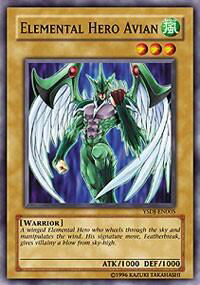 Elemental HERO Avian - Starter Deck: Jaden Yuki (YSDJ) #YSDJ-EN005 - Common / Short Print YuGiOh Trading Card