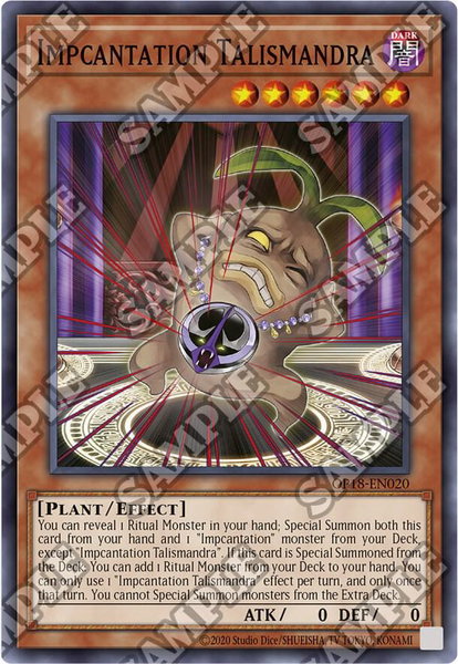 Impcantation Talismandra trading card from OTS Tournament Pack 18 Impcantation Talismandra - OTS Tournament Pack 18 YuGiOh trading card