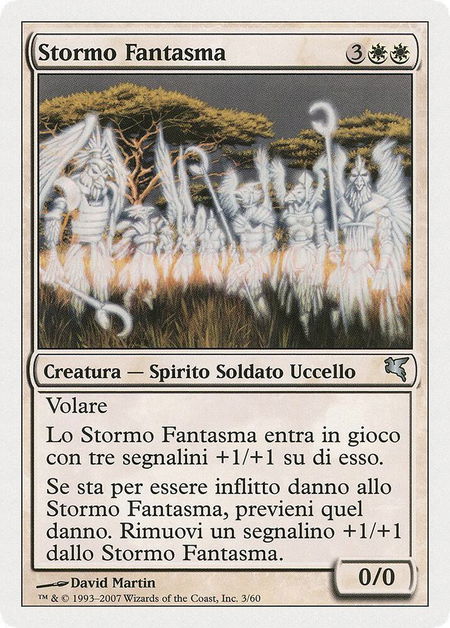 Phantom Flock (Italian) - "Stormo Fantasma" (C3) trading card from Magic Encyclopedia 2005 (Salvat/Hachette) Phantom Flock (Italian) - "Stormo Fantasma" (C3) - Magic Encyclopedia 2005 (Salvat/Hachette) Magic: The Gathering trading card