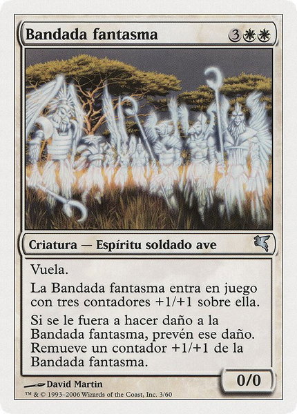 Phantom Flock (Spanish) - "Bandada fantasma" (C3) trading card from Magic Encyclopedia 2005 (Salvat/Hachette) Phantom Flock (Spanish) - "Bandada fantasma" (C3) - Magic Encyclopedia 2005 (Salvat/Hachette) Magic: The Gathering trading card