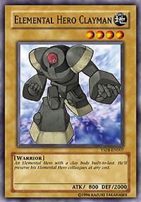 Elemental HERO Clayman - Starter Deck: Jaden Yuki (YSDJ) #YSDJ-EN007 - Common / Short Print YuGiOh Trading Card