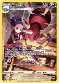 Ariados - SWSH09: Brilliant Stars Trainer Gallery (SWSH09:TG) #TG09/TG30 - Ultra Rare Pokémon Trading Card