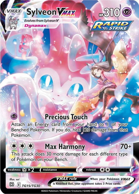 Sylveon VMAX - SWSH09: Brilliant Stars Trainer Gallery Pokémon trading card