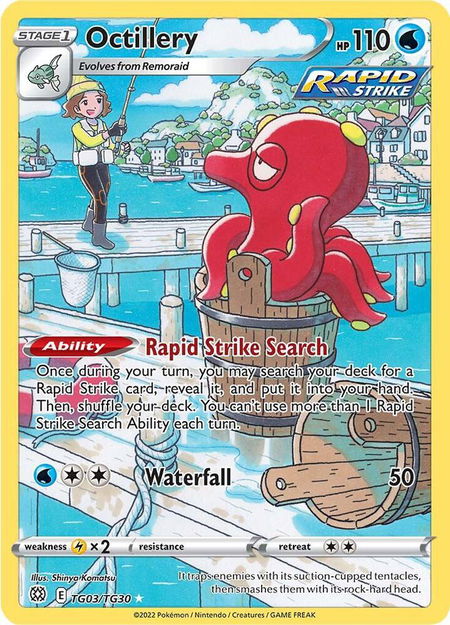 Octillery - SWSH09: Brilliant Stars Trainer Gallery Pokémon trading card