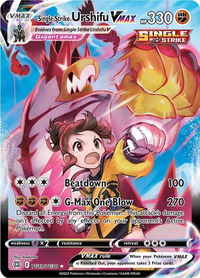 Single Strike Urshifu VMAX - SWSH09: Brilliant Stars Trainer Gallery (SWSH09:TG) #TG19/TG30 - Ultra Rare Pokémon Trading Card