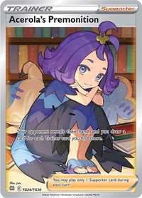 Acerola's Premonition - SWSH09: Brilliant Stars Trainer Gallery (SWSH09:TG) #TG24/TG30 - Ultra Rare Pokémon Trading Card