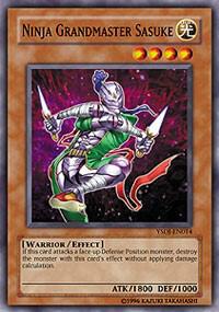Ninja Grandmaster Sasuke - Starter Deck: Jaden Yuki YuGiOh trading card