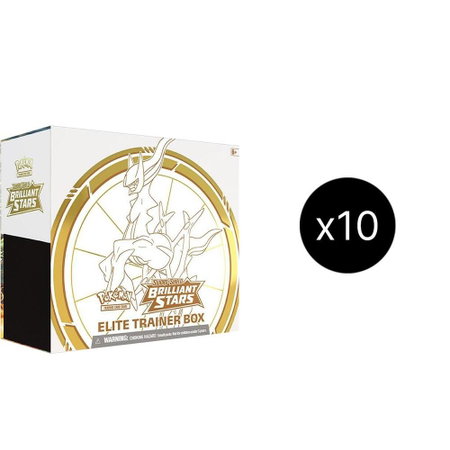 Brilliant Stars Elite Trainer Box Case - SWSH09: Brilliant Stars Pokémon trading card