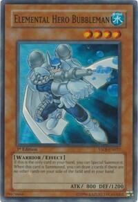 Elemental HERO Bubbleman - Starter Deck: Jaden Yuki (YSDJ) #YSDJ-EN017 - Super Rare YuGiOh Trading Card