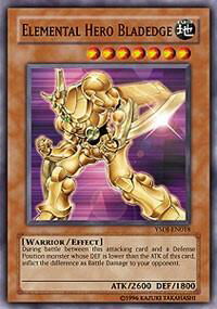 Elemental HERO Bladedge - Starter Deck: Jaden Yuki (YSDJ) #YSDJ-EN018 - Common / Short Print YuGiOh Trading Card