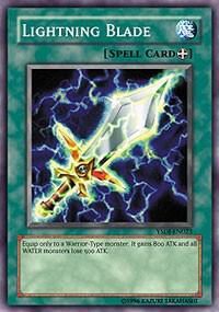 Lightning Blade trading card from Starter Deck: Jaden Yuki Lightning Blade - Starter Deck: Jaden Yuki YuGiOh trading card