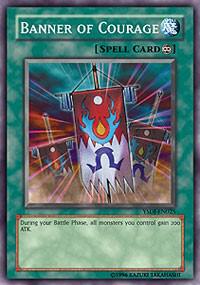 Banner of Courage trading card from Starter Deck: Jaden Yuki Banner of Courage - Starter Deck: Jaden Yuki YuGiOh trading card