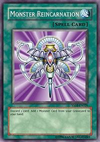 Monster Reincarnation trading card from Starter Deck: Jaden Yuki Monster Reincarnation - Starter Deck: Jaden Yuki YuGiOh trading card
