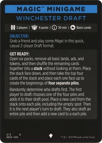 Magic Minigame: Winchester Draft - Kamigawa: Neon Dynasty (NEO) #2 - Special Magic: The Gathering Trading Card