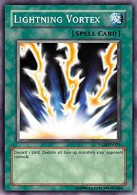 Lightning Vortex trading card from Starter Deck: Jaden Yuki Lightning Vortex - Starter Deck: Jaden Yuki YuGiOh trading card