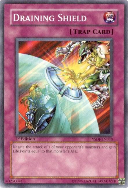 Draining Shield - Starter Deck: Jaden Yuki YuGiOh trading card