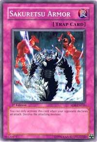 Sakuretsu Armor trading card from Starter Deck: Jaden Yuki Sakuretsu Armor - Starter Deck: Jaden Yuki YuGiOh trading card