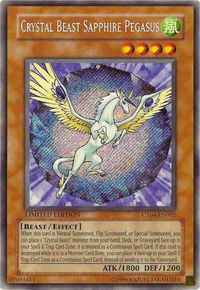 Crystal Beast Sapphire Pegasus - 2007 Collectors Tin (CT04) #CT04-EN002 - Secret Rare YuGiOh Trading Card
