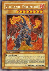 Volcanic Doomfire - 2007 Collectors Tin (CT04) #CT04-EN004 - Secret Rare YuGiOh Trading Card