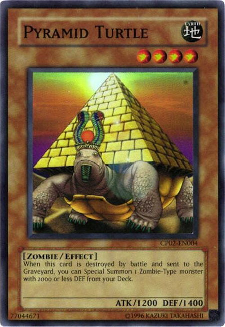 Pyramid Turtle trading card from Champion Pack 2 Pyramid Turtle - Champion Pack 2 YuGiOh trading card