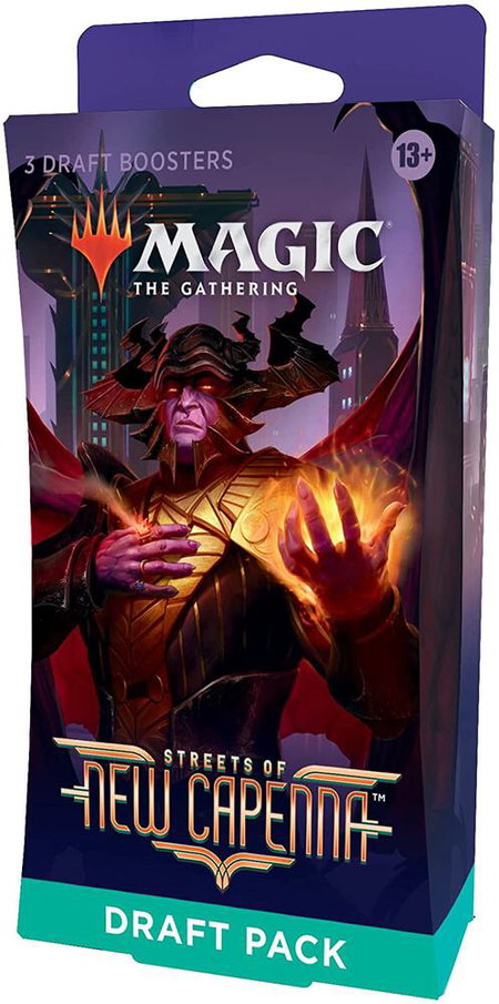 Streets of New Capenna - 3-Booster Draft Pack trading card from Streets of New Capenna Streets of New Capenna - 3-Booster Draft Pack - Streets of New Capenna Magic: The Gathering trading card