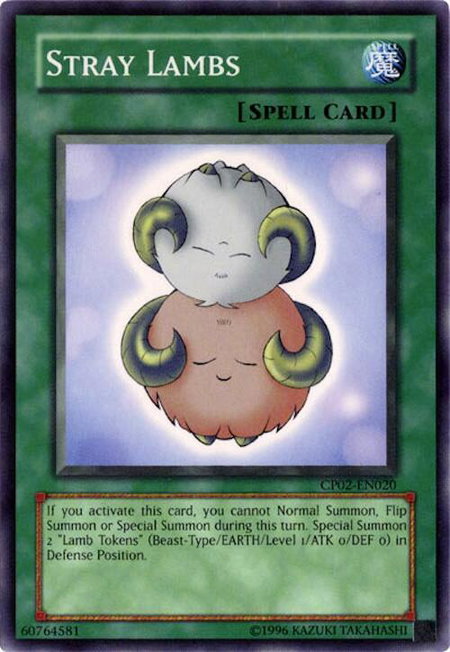 Stray Lambs trading card from Champion Pack 2 Stray Lambs - Champion Pack 2 YuGiOh trading card