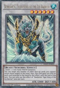 Dewloren, Tiger King of the Ice Barrier (Duel Terminal) - Hidden Arsenal: Chapter 1 (HAC1) #HAC1-EN052 - Duel Terminal Technology Ultra Rare YuGiOh Trading Card