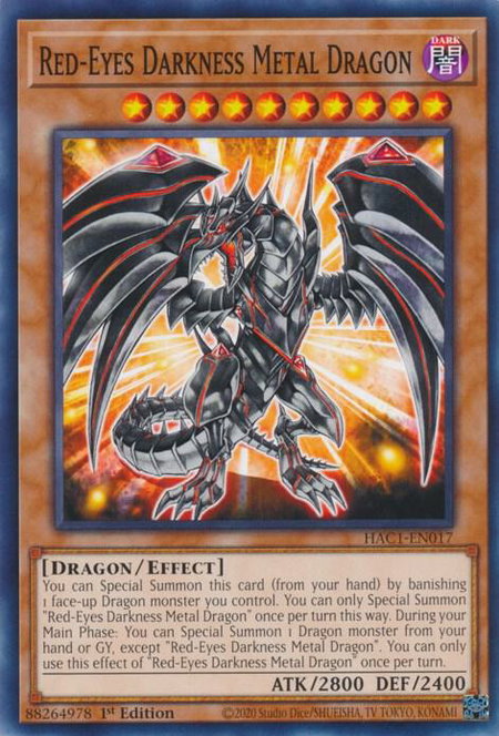 Red-Eyes Darkness Metal Dragon - Hidden Arsenal: Chapter 1 YuGiOh trading card