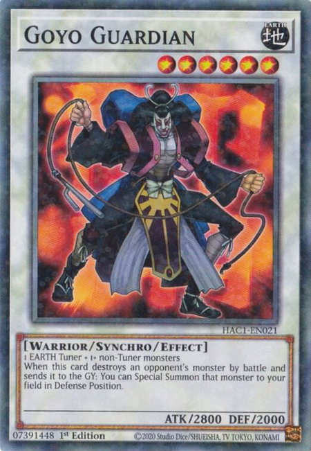 Goyo Guardian (Duel Terminal) trading card from Hidden Arsenal: Chapter 1 Goyo Guardian (Duel Terminal) - Hidden Arsenal: Chapter 1 YuGiOh trading card