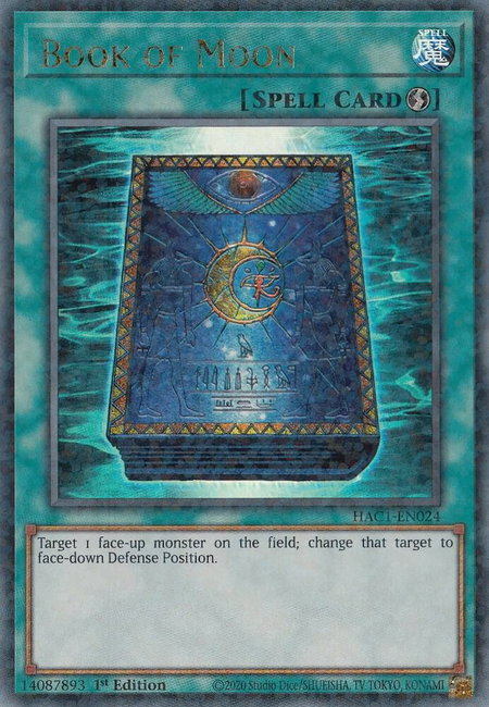 Book of Moon (Duel Terminal) - Hidden Arsenal: Chapter 1 YuGiOh trading card