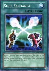 Soul Exchange trading card from Champion Pack 4 Soul Exchange - Champion Pack 4 YuGiOh trading card