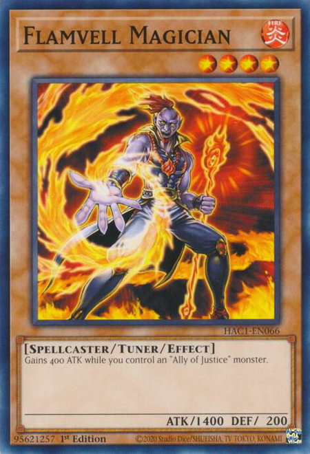 Flamvell Magician - Hidden Arsenal: Chapter 1 YuGiOh trading card
