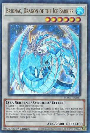 Brionac, Dragon of the Ice Barrier (Duel Terminal) - Hidden Arsenal: Chapter 1 YuGiOh trading card