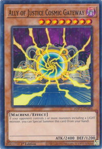 Ally of Justice Cosmic Gateway (Duel Terminal) - Hidden Arsenal: Chapter 1 (HAC1) #HAC1-EN084 - Duel Terminal Technology Common YuGiOh Trading Card