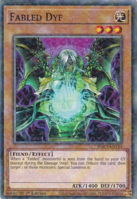 Fabled Dyf (Duel Terminal) - Hidden Arsenal: Chapter 1 YuGiOh trading card