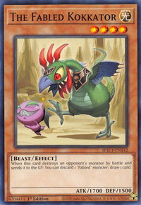 The Fabled Kokkator - Hidden Arsenal: Chapter 1 (HAC1) #HAC1-EN142 - Common / Short Print YuGiOh Trading Card
