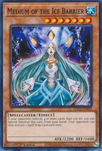 Medium of the Ice Barrier - Hidden Arsenal: Chapter 1 (HAC1) #HAC1-EN034 - Common / Short Print YuGiOh Trading Card