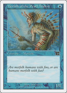 Merfolk of the Pearl Trident - Classic Sixth Edition (6ED) #82 - Common Magic: The Gathering Trading Card