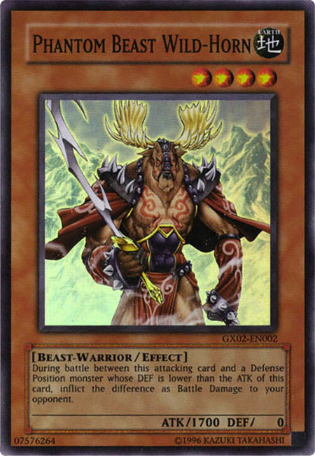 Phantom Beast Wild-Horn - GX Tag Force Promo YuGiOh trading card