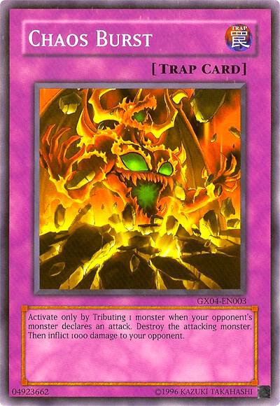 Chaos Burst (GX Tag Force 2) - Yu-Gi-Oh! Video Game Promotional Cards YuGiOh trading card