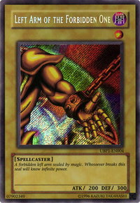 Left Arm of the Forbidden One - GX Ultimate Beginner's Pack 1 (UBP1) #UBP1-EN004 - Secret Rare YuGiOh Trading Card
