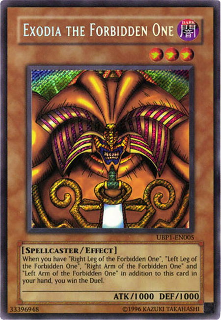 Exodia the Forbidden One - GX Ultimate Beginner's Pack 1 YuGiOh trading card