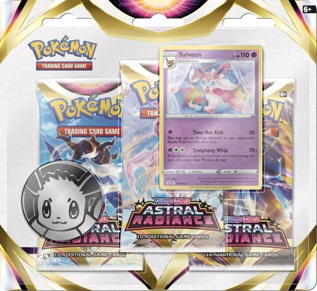 Astral Radiance 3 Pack Blister [Sylveon] - SWSH10: Astral Radiance Pokémon trading card