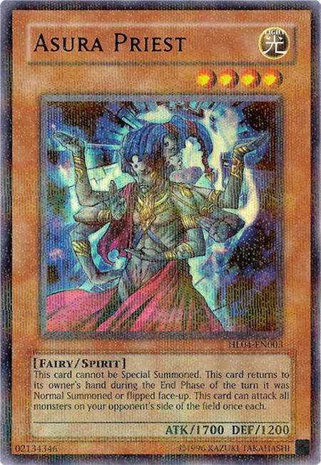 Asura Priest - Hobby League 4 YuGiOh trading card