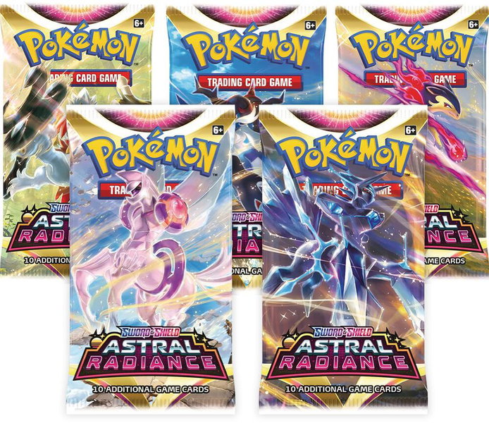 Astral Radiance Booster Pack Art Bundle [Set of 5] - SWSH10: Astral Radiance Pokémon trading card
