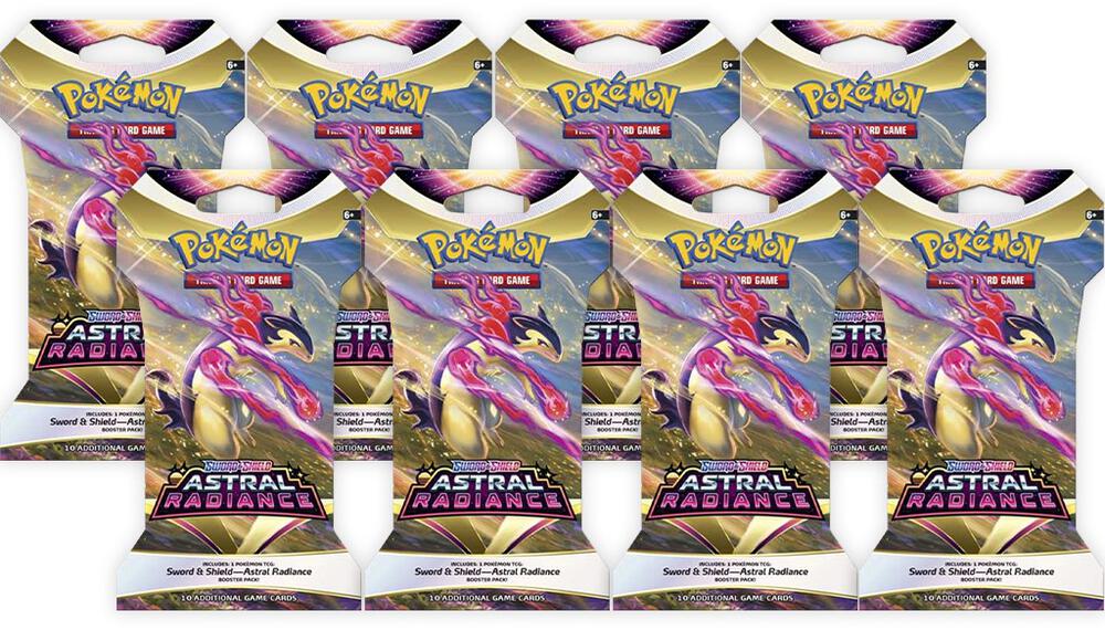 Astral Radiance Sleeved Booster Pack Bundle [Set of 8] - SWSH10: Astral Radiance Pokémon trading card